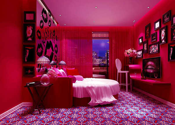 红色酒店设计