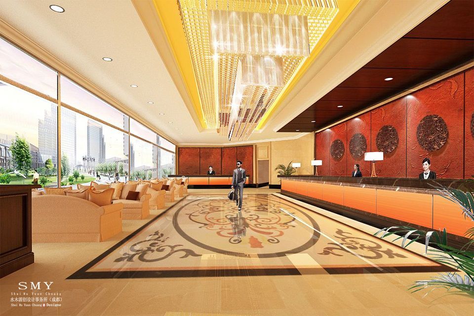 南充精品酒店大堂设计