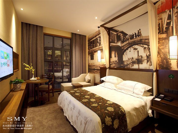 乐山情侣主题酒店外观设计和室内设计