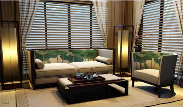 酒店设计荷花系列家具