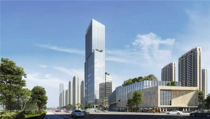 永嘉三江立体城希尔顿酒店建筑外观设计