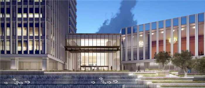 永嘉三江立体城希尔顿酒店入口设计