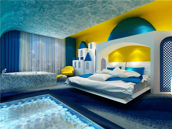 六盘水情侣酒店软装设计