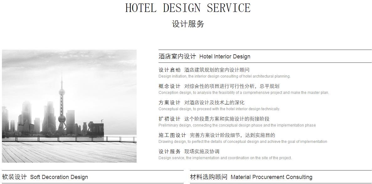 酒店设计服务公司设计顾问