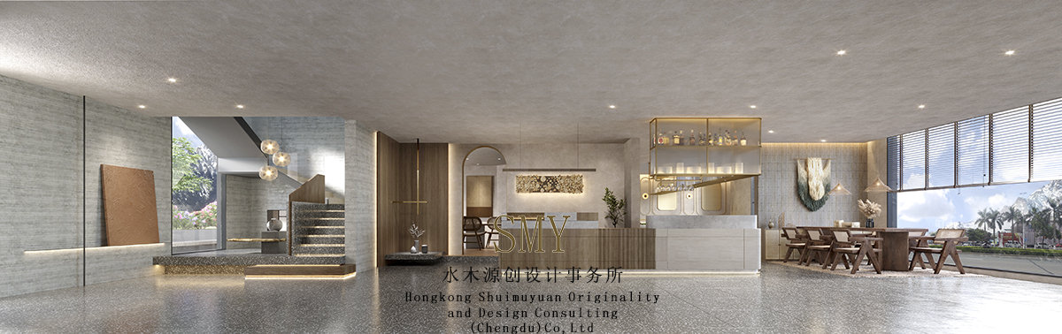 民宿大堂装修设计，民宿设计诧寂风格