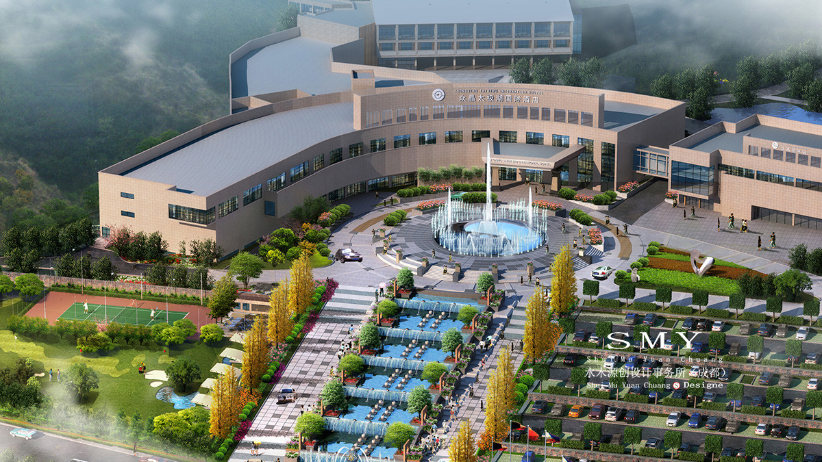 温泉酒店设计，湖北酒店设计，休闲酒店装饰设计