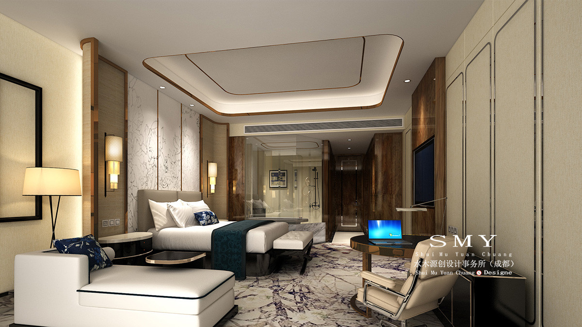 酒店客房单人间设计