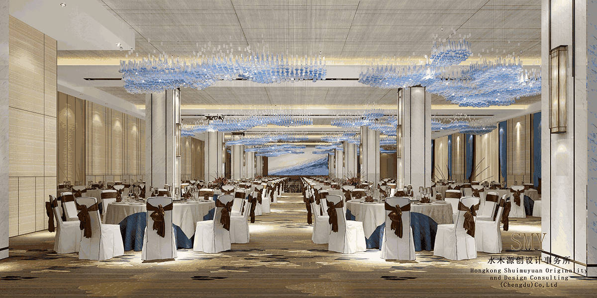 成都酒店宴会厅设计，壹品壹号酒店宴会厅