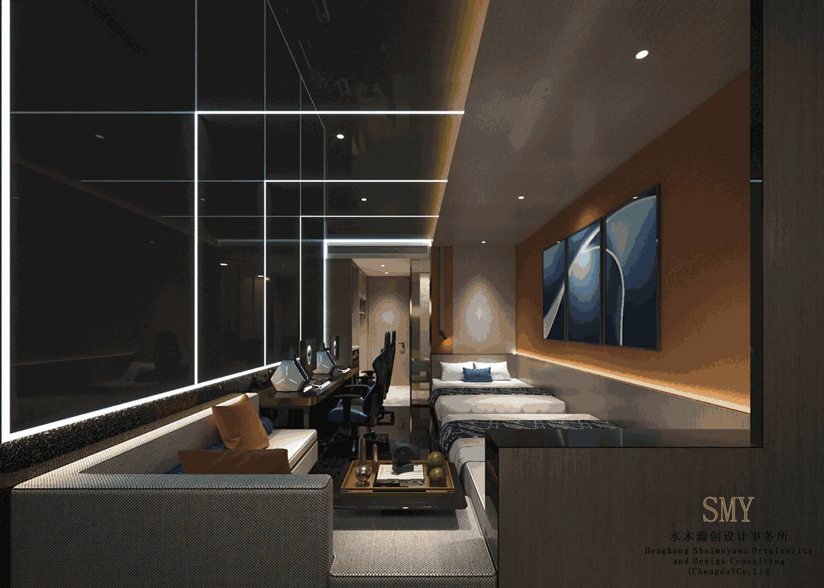 商务酒店电竞客房设计，成都酒店电竞客房