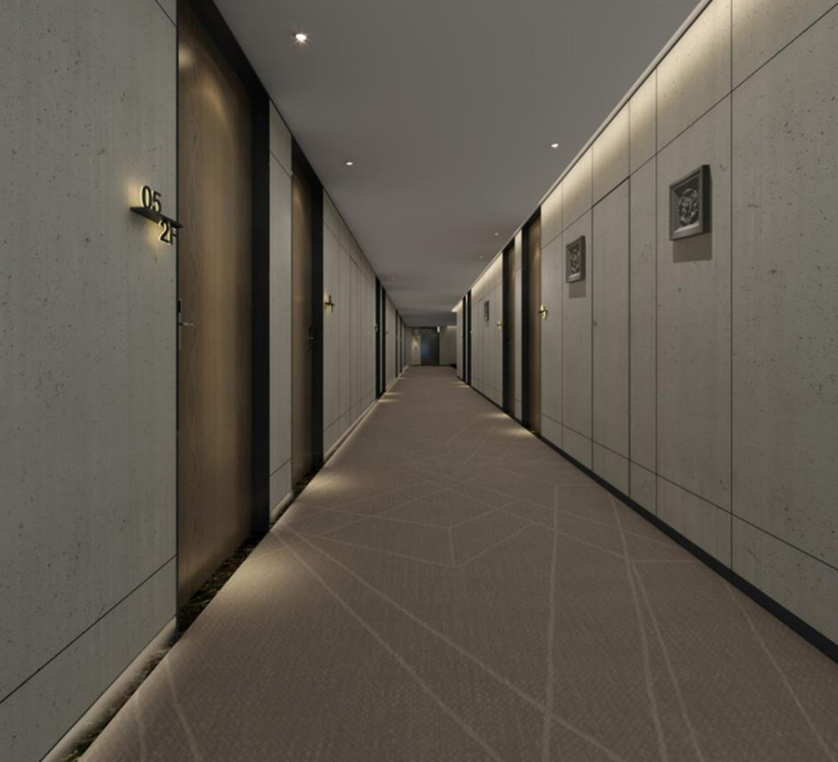 酒店走廊设计装饰图
