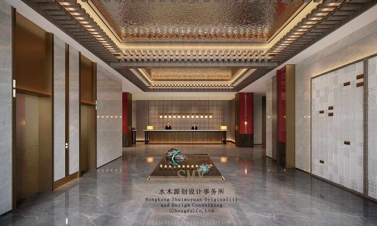 酒店入口接待处设计