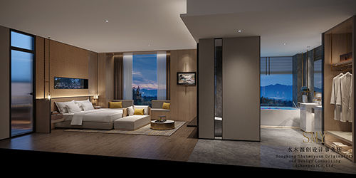 酒店注重设计的和谐性、与酒店整体的统一性