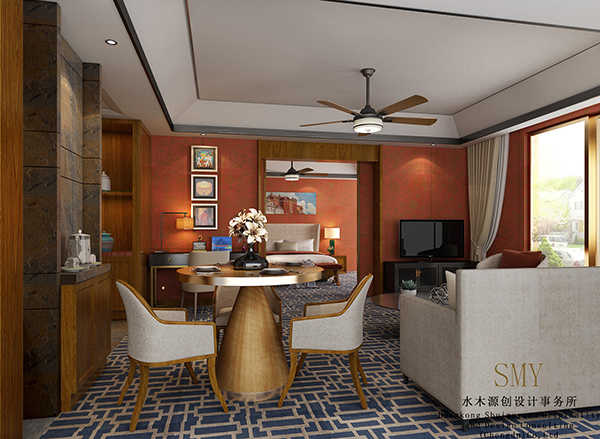 度假酒店休闲空间设计装修效果